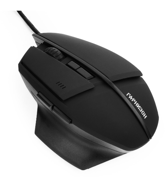 Мышь проводная Гарнизон GM-740G черный, 3200 dpi, USB, кнопки - 7