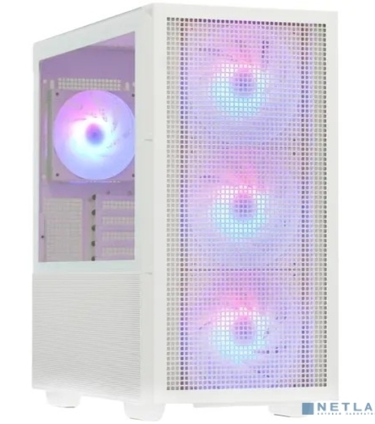 Компьютерный корпус Deepcool CH560 WH без БП, боковое окно (закаленное стекло)