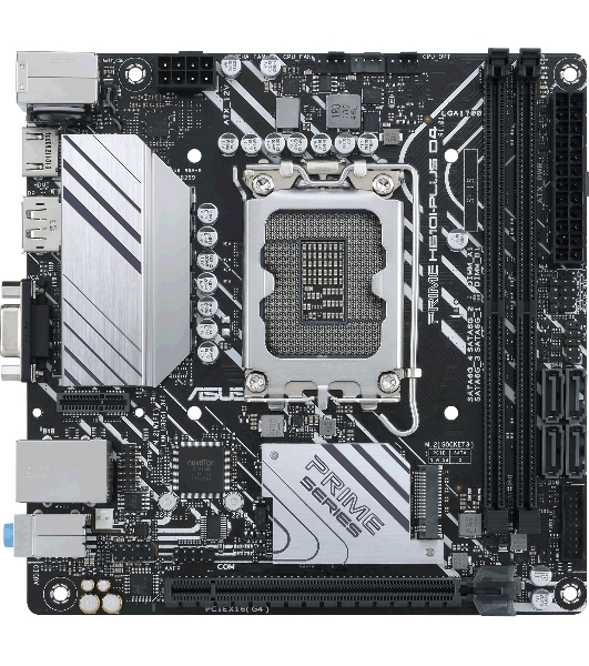 Материнская плата ASUS PRIME H610I-PLUS D4-CSM, LGA 1700, Intel H610, 2xDDR4, 4xSATA, 1xM.2 PCIe 3.0 x4, 1xPCIe 4.0 x16, 1xHDMI, 1xDP, 1xVGA, 2xUSB-A 3.2 Gen 1, 2xUSB-A 2.0, 1x 1Gb LAN, 3x3.5 мм, 7.1, Mini-ITX