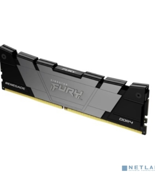 Оперативная память Kingston Fury Renegade, DDR4, 16GB (1x16GB), 3200MHz, CL16, DIMM, с радиатором, серый/черный