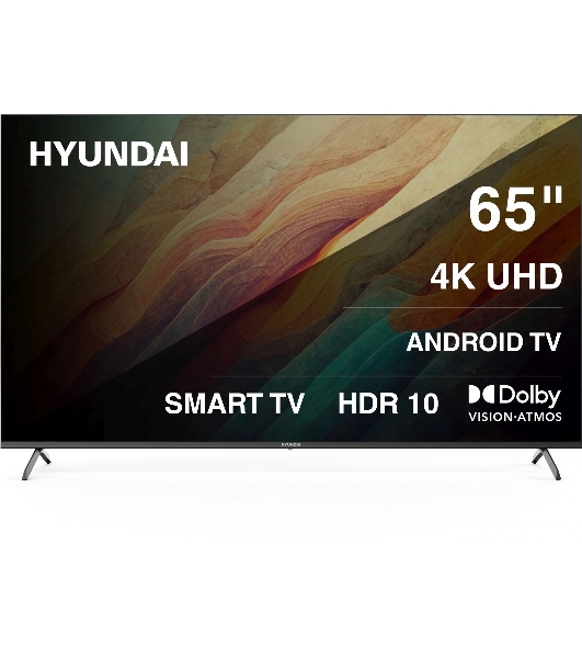 Телевизор Hyundai 65' H-LED65BU7009 черный LED UHD 60Hz Smart TV