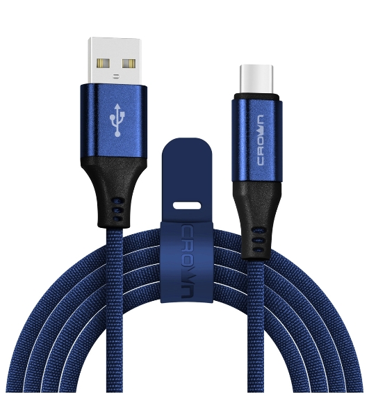 Кабель Crown USB - USB Type-C CMCU-3103C blue