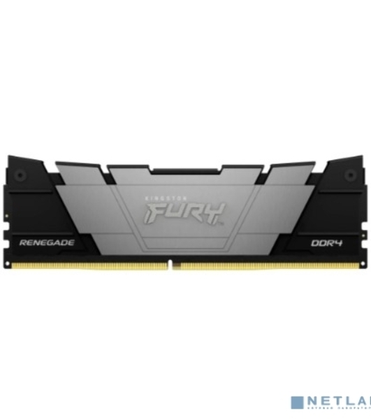 Оперативная память Kingston Fury Renegade, DDR4, 16GB (1x16GB), 3200MHz, CL16, DIMM, с радиатором, серый/черный