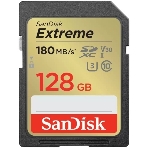 Флеш карта SD 128Gb SanDisk SDXC Class 10 V30 UHS-I U3 Extreme 180MB/s, фото3