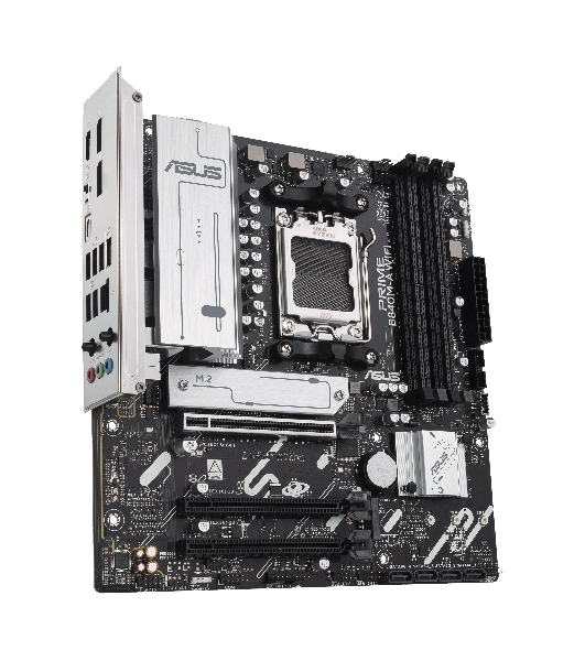 Материнская плата ASUS PRIME B840M-A WIFI, AM5, AMD B840, 4xDDR5, 4xSATA III, 3xM.2, 1xPCIe 4.0 x16, 2xPCIe 3.0 x16 (x1), 2xDP, 1xHDMI, 1x 2.5Gb LAN, Wi-Fi 6E, 2xUSB-A 10Gbps, 1xUSB-C 5Gbps, 4xUSB-A 2.0, 3x3.5 мм, 7.1, micro-ATX