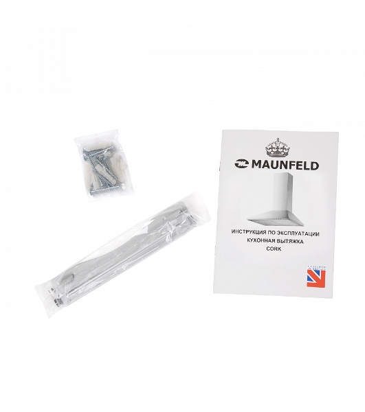 Вытяжка купольная Maunfeld Cork 60, белый, 60 см, 620 куб. м/ч, 47 дБ