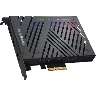 Карта видеозахвата Avermedia Live Gamer DUO, PCI-Express x4 Gen 2, 2xHDMI, 2160p60 HDR, (GC573), RTL