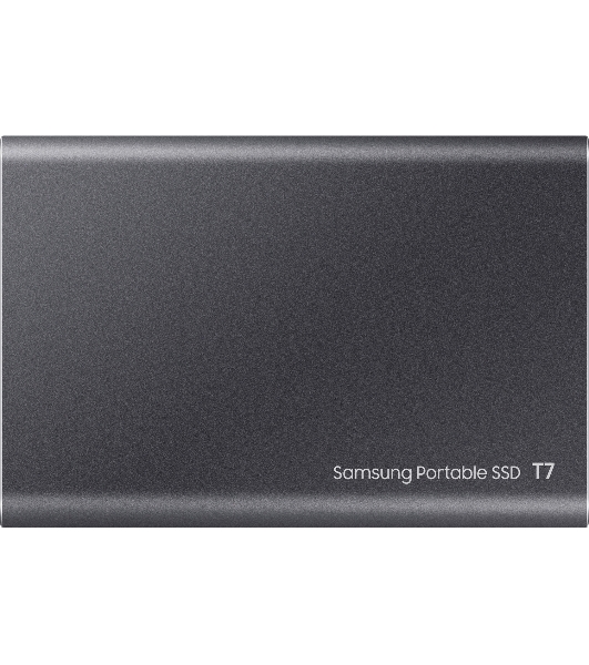 Внешний SSD Samsung T7, 2TB, USB 3.2 Gen 2 Type-C, R/W 1050/1000, титан