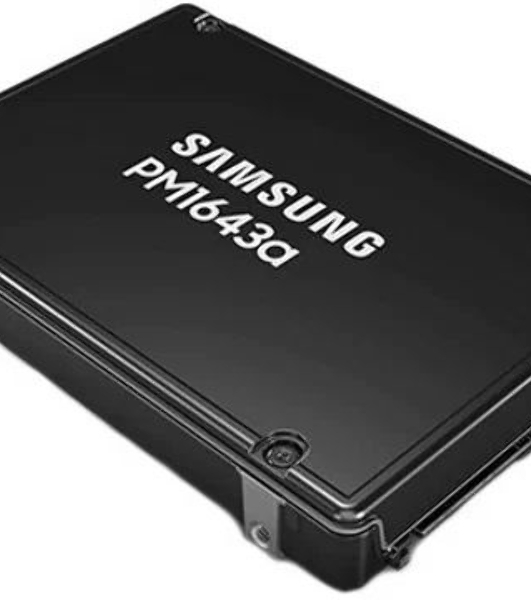 Накопитель SSD Samsung PM1643a, 3.84Tb, SAS 12Gb/s, 2.5', R/W 2100/2000
