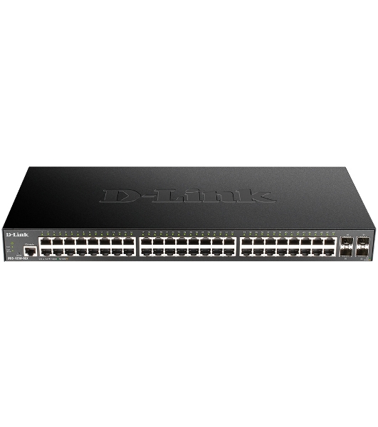 Коммутатор D-Link DGS-1250-52X/A1A, 48×1 Гбит/с + 4×10 Гбит/с SFP+, управляемый