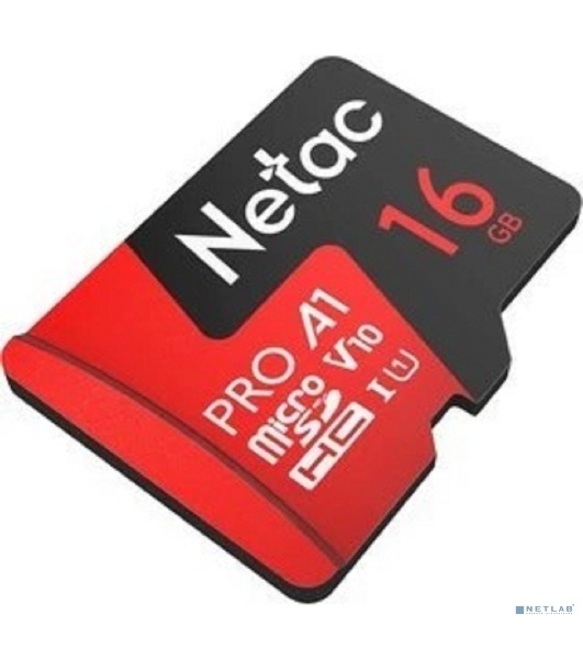 Флеш карта NeTac MicroSD card P500 Extreme Pro 16Gb, retail version w/SD adapter