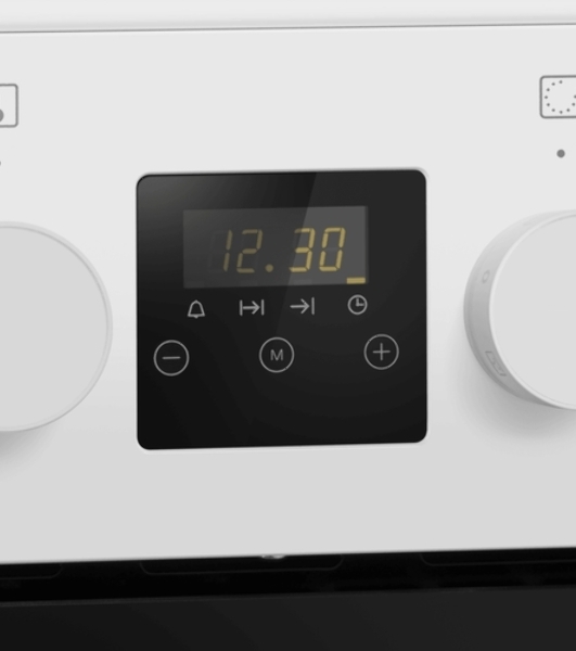 Плита электрическая Maunfeld MEC57CW08TD белый, конфорок 4 шт, духовка 59 л, 50 см x 85 см x 60 см