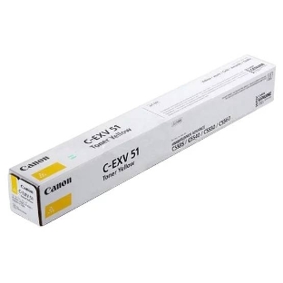 Картридж лазерный Canon C-EXV 51 желтый (60 000 стр.) для Canon imageRUNNER ADVANCE C5535, C5535i, C5540i, C5550i, C5560i