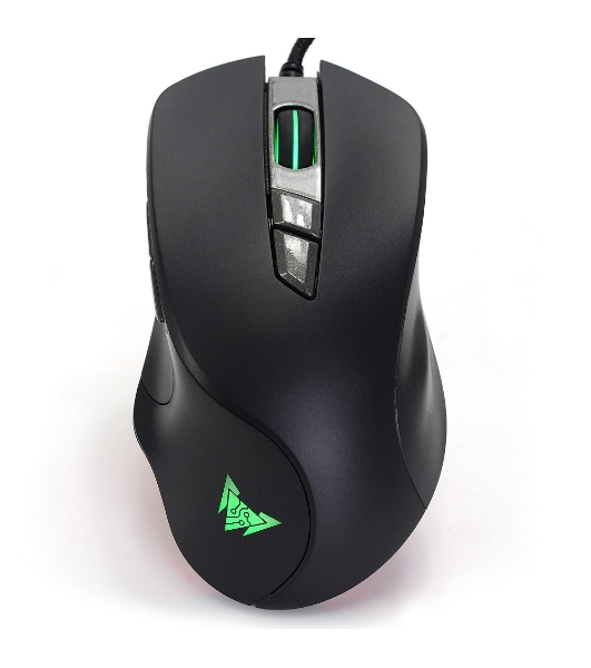 Мышь проводная Crown CMGM-903 черный, 7000 dpi, USB, кнопки - 7