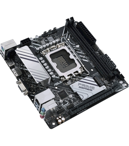 Материнская плата ASUS PRIME H610I-PLUS D4-CSM, LGA 1700, Intel H610, 2xDDR4, 4xSATA, 1xM.2 PCIe 3.0 x4, 1xPCIe 4.0 x16, 1xHDMI, 1xDP, 1xVGA, 2xUSB-A 3.2 Gen 1, 2xUSB-A 2.0, 1x 1Gb LAN, 3x3.5 мм, 7.1, Mini-ITX