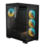 Компьютерный корпус Gigabyte Gb-C500P ST черный без БП ATX 3x120мм 6x140мм 2xUSB 3.0 1xUSB3.1 audio bott PSU, фото13