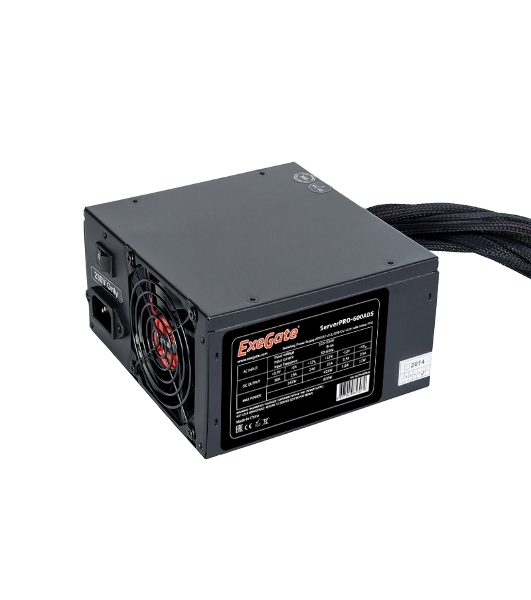 Блок питания серверный 600W ExeGate (RM-600ADS) APFC,2х8см fan, 20+4pin/(4+4)pin, 2xPCI-E, 9xSATA