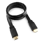 Кабель Cablexpert HDMI CC-HDMI490-15, 19M/19M, v2.0, медь, позол.разъемы, экран, плоский кабель, 1м, черный, пакет, фото4