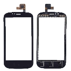 Сенсорное стекло (тачскрин) для Lenovo A780 черное, фото2