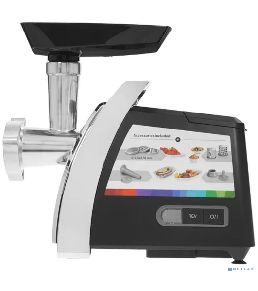 Мясорубка электрическая Bosch MFW67440 черный, 2000 Вт, 3.5 кг/мин, реверс, защита от перегрузки, насадки - 4