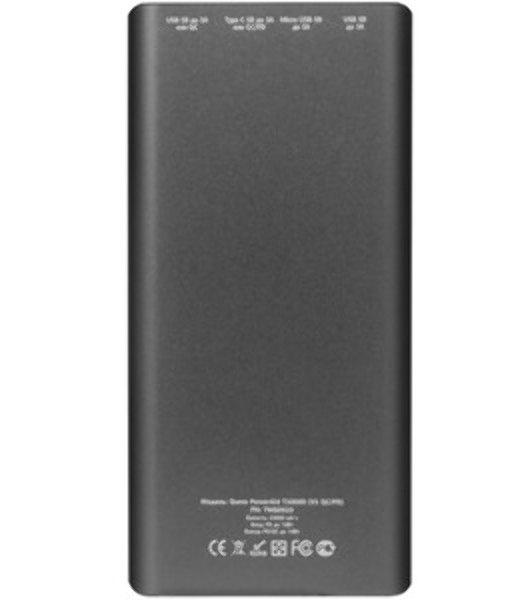 Портативный аккумулятор QUMO Future PowerAid 20000mAh темно-серый FPA-20C-S1