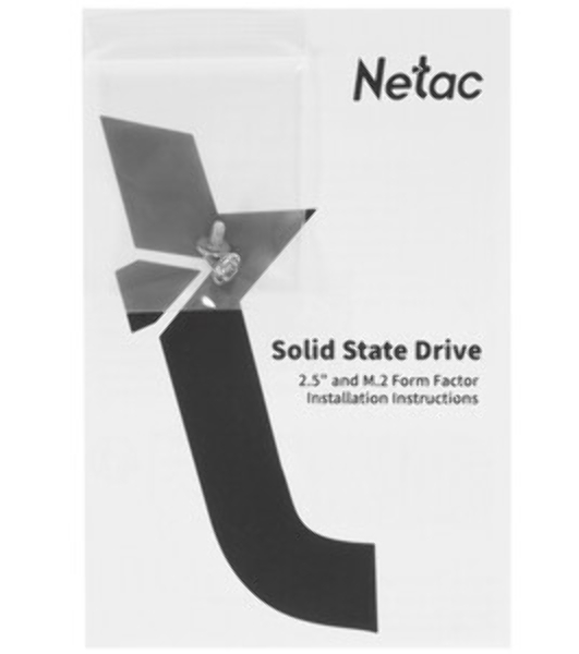 Накопитель SSD Netac N535N, 512Gb, M.2 2280, SATA-III, R/W 540/490
