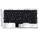 Клавиатура для ноутбука Dell Latitude 13 7370 черная с подсветкой, фото2