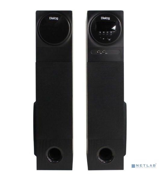 Акустическая система Dialog Progressive AP-2300 черный 2.0 (80W RMS, BT, FM, USB, SD, беспр.микрофон,ДУ)