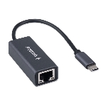 Сетевой адаптер Ethernet Gembird NIC-U12, Type-C USB 3.0 - 2.5 Gigabit Ethernet adapter, алюминий, RTL8156B, фото 1