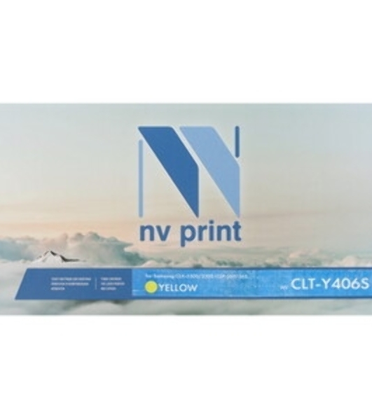 Картридж лазерный NVPrint совместимый Samsung CLT-Y406S Yellow для CLP-360/365/368/CLX-3300/3305 (1000k)