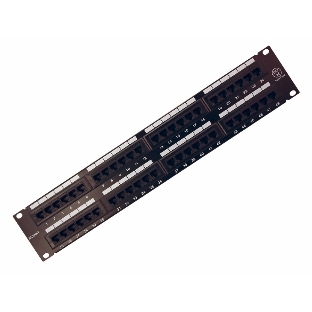 Патч-панель Rexant 19', 2U, 48 портов RJ-45, категория 5e, UTP неэкранированная, черная
