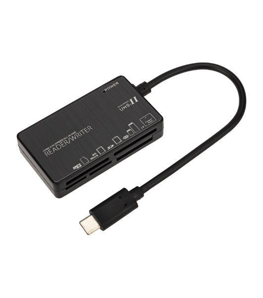 Кард-ридер Rexant 18-4118/черный/MS/MS PRODUO/M2/MMC/SD/microSD/microSDHC/microSDXC/USB Type-C/пластик