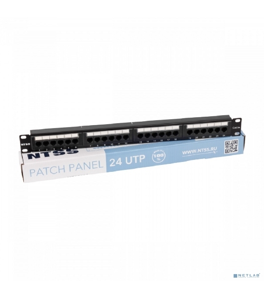 Патч-панель NTSS NTSS-PP-1U-24-UTP-RJ45-5E-D 19' 1U 24xRJ45 кат.5E UTP