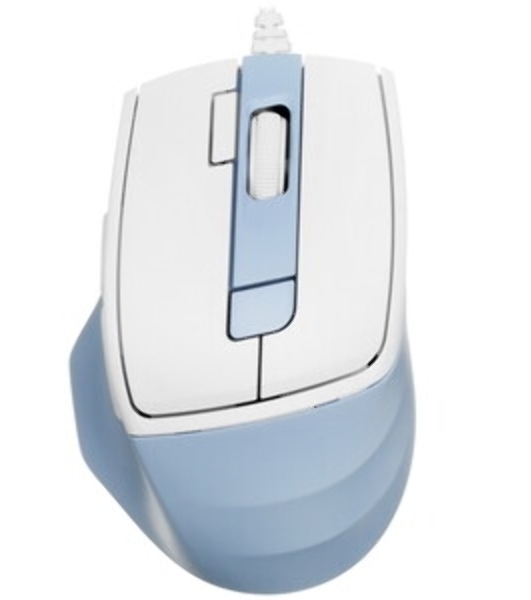 Мышь проводная A4Tech Fstyler FM45S Air голубой/белый, 2400 dpi, USB, кнопки - 7