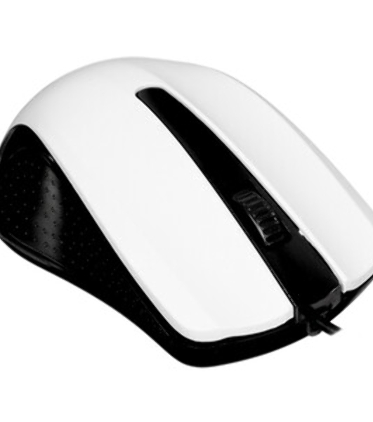 Мышь проводная Perfeo RAINBOW черный/белый, 1000 dpi, USB, кнопки - 3
