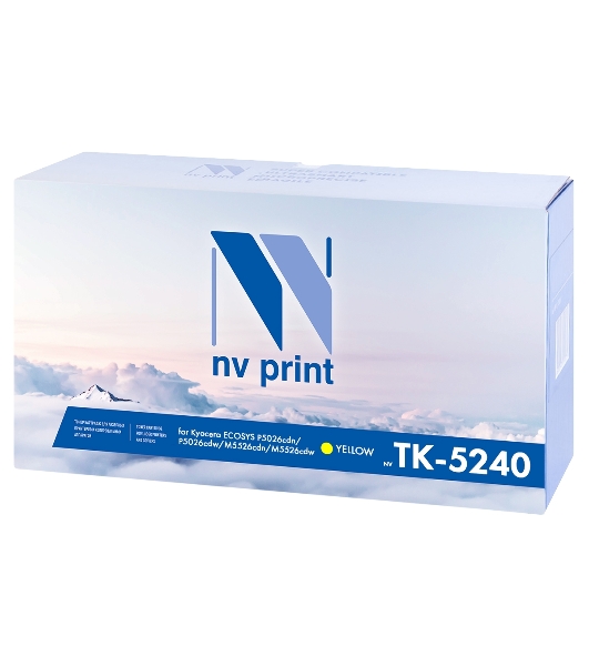 Картридж NVPrint совместимый Kyocera TK-5240 Yellow для ECOSYS P5026cdn/P5026cdw/M5526cdn/M5526cdw (3000k)