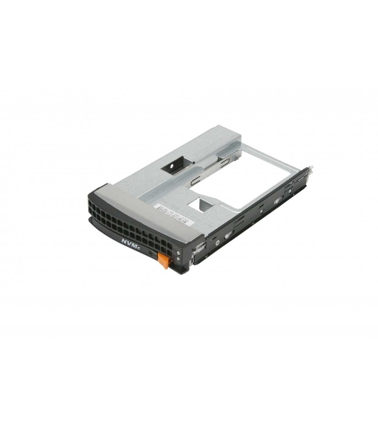 Корзина Supermicro MCP-220-00138-0B Tool-less NVMe Black gen-5 3.5-to-2.5 drive tray, Orange tab