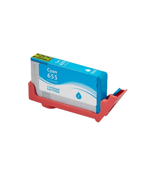 Картридж струйный Sakura CZ110AE (№655 Cyan) для HP, голубой, 11 мл., 600 к.