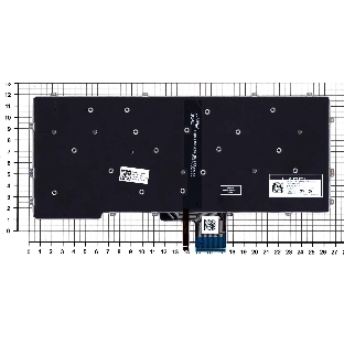 Клавиатура для ноутбука Dell Latitude 13 7370 черная с подсветкой