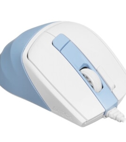 Мышь проводная A4Tech Fstyler FM45S Air голубой/белый, 2400 dpi, USB, кнопки - 7