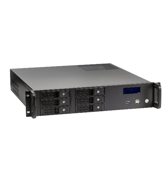 Серверный корпус ExeGate Pro 2U480-HS06 (RM 19', высота 2U, глубина 480, без БП, 6xHotSwap, USB)