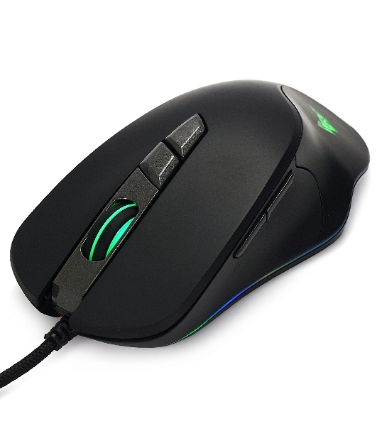 Мышь проводная Crown CMGM-903 черный, 7000 dpi, USB, кнопки - 7