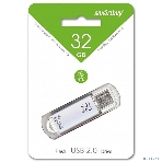 Флешка USB Smartbuy V-Cut silver (SB32GBVC-S), 16Gb, USB 2.0, R/W 25/15, серебристый, фото3