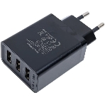 Сетевое зарядное устройство Vention на 3 порта USB 2.4A черный, фото2