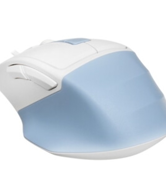Мышь проводная A4Tech Fstyler FM45S Air голубой/белый, 2400 dpi, USB, кнопки - 7