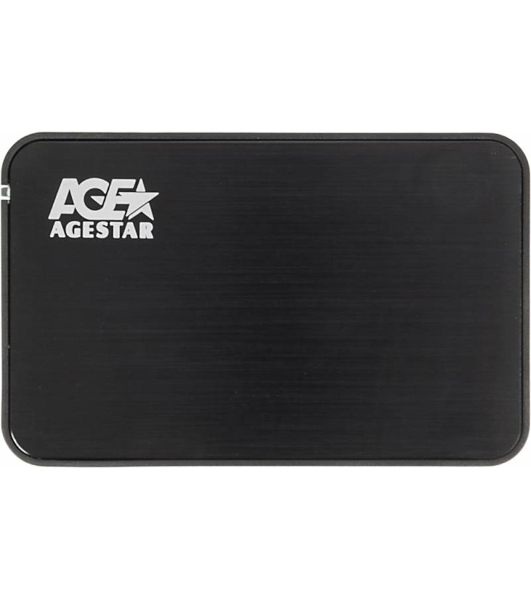 Внешний корпус для HDD AgeStar 3UB2A8-6G SATA алюминий черный 2.5'