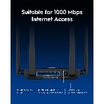 Маршрутизатор Cudy BE3600 Gigabit Dual Band Wi-Fi 7 Mesh Router, Chipset Broadcom, 802.11be/ax/ac/a/b/g/n, 2882Mbps at 5GHz + 688Mbps at 2.4GHz, 5 x 10/100/1000Mbps Ports, 4 x 5dBi fixed antennas, WiFi router/AP/Repeater/WISP Mode, PPTP/L2TP/OpenVPN/WireGuard, MLO, MU-MIMO, Guest network, WPS, DDNS, IPv6, IPTV, WOL, WPA3, TR069/TR098/TR111/TR181, Cudy APP, фото 1