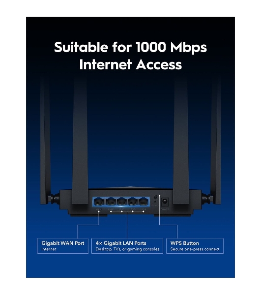 Маршрутизатор Cudy BE3600 Gigabit Dual Band Wi-Fi 7 Mesh Router, Chipset Broadcom, 802.11be/ax/ac/a/b/g/n, 2882Mbps at 5GHz + 688Mbps at 2.4GHz, 5 x 10/100/1000Mbps Ports, 4 x 5dBi fixed antennas, WiFi router/AP/Repeater/WISP Mode, PPTP/L2TP/OpenVPN/WireGuard, MLO, MU-MIMO, Guest network, WPS, DDNS, IPv6, IPTV, WOL, WPA3, TR069/TR098/TR111/TR181, Cudy APP