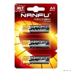 Батарейка щелочная AA Nanfu LR6 3B(3x1B) (3шт.), фото 1