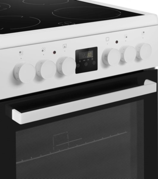Плита электрическая Maunfeld MEC57CW08TD белый, конфорок 4 шт, духовка 59 л, 50 см x 85 см x 60 см